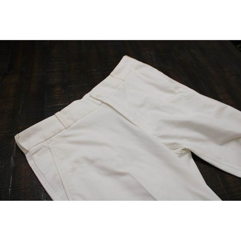 Nike Golf Pants Mens 36x34 White Khaki Chino Straight Leg Performance Golf